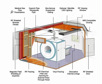 ساخت و اجرای اتاق  MRI